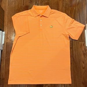 ⛳️Masters Orange w/ white stripes Polo⛳️